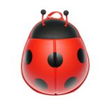 Childrens backpack in ladybug shape - Red