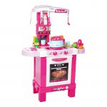 Induction kitchen center with light, sound and steam ZIZITO - Pink